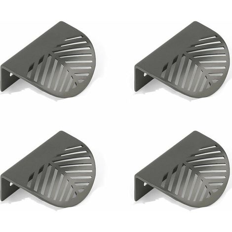 Poignée de meuble de rangement en laiton noir, poignée de porte en cuivre, poignée de meuble de cuisine, poignée de tiroir, ensemble de 4 pièces pour couvre-lit. (1/4)