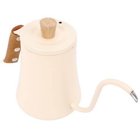 Bouilloire à col de cygne de 600ml, en acier inoxydable 304, verser sur la théière, goutte à main, Pour la maison, l'intérieur et l'extérieur