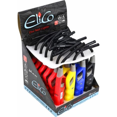Briquet à gaz flexible Elico, lot de 24. (1/2)