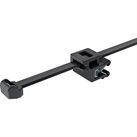 HellermannTyton 150-40591 Lanières assemblées (x500) pour bord de tôle 200x4.6mm - T50ROSEC5A