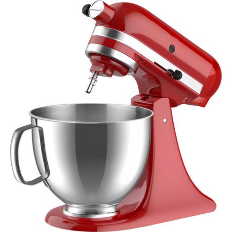 Ciotola in acciaio inox KSM150 per impastatrici KitchenAid Artisan e Classic Series con testa inclinabile, attacco a 4,5 fori/5 litri, colore argento, 5 QT SSB (1/4)