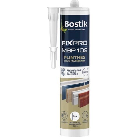 Bostik fixpro msp109 colla polimero per giunti interni/esterni, opaco 290 battiscopa BOSTIK