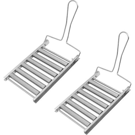 Petit support à hot-dogs en acier inoxydable de type B, rouleau à saucisses. (1/4)