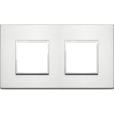 VIMAR - 21643.01 Platte 4M (2+2)int71 Aluminium hell