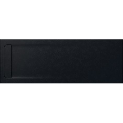 Receveur de douche extra plat en Stonex® Aquos - 2000x700mm - Noir (1/2)