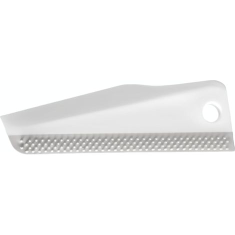Raclette en silicone blanche de petite taille avec trou de suspension – Outil de nettoyage multi-usages pour les comptoirs de cuisine et de salle de bain, les fenêtres, les miroirs, les murs carrelés (1/5)