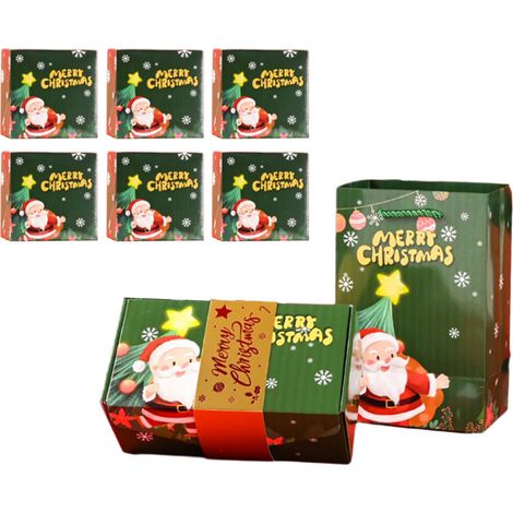 Boîte-cadeau de noël pliable polyvalente et sac de-6 je