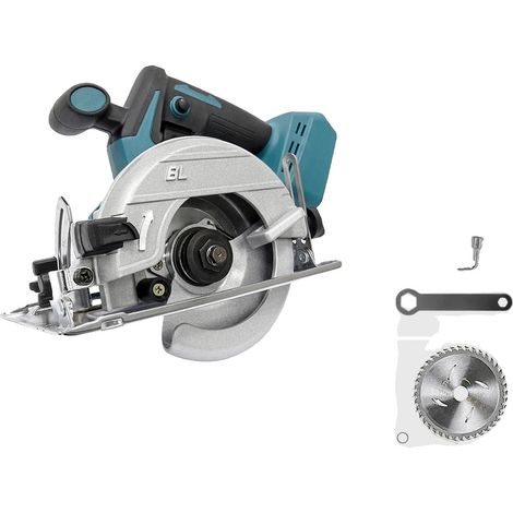 Scie circulaire, moteur sans balais, fonctionnement sans fil, Pas de batterie (1/2)
