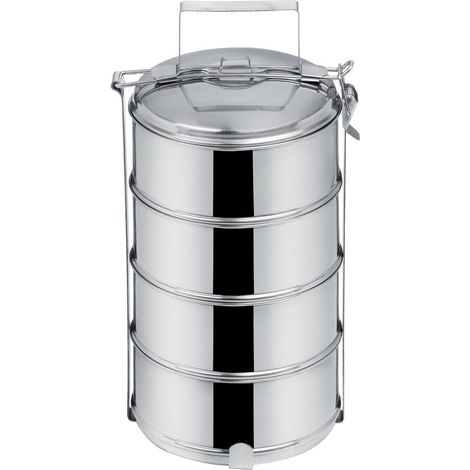 Fiambrera de acero de 4 niveles, 4 x 1 l (1/3)