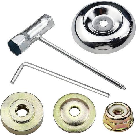 6 pièces Kit de Lames de débroussailleuse Accessoires de débroussailleuse en métal universels pour Tondeuse à Gazon débroussailleuse (1/5)