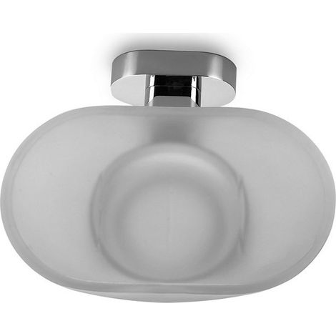 Portasapone fissaggio muro ottone cromato linea OLVO-3455 kamalu