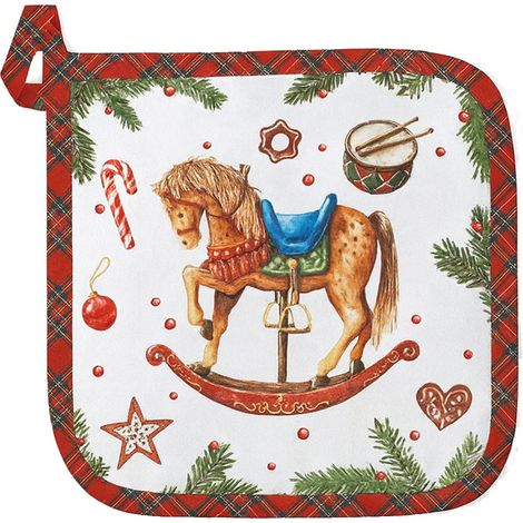 Manique de cuisine jouet de Noël 20 x 20 cm (1/2)