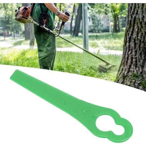Lame de tondeuse en plastique verte, longueur 80 mm, ouverture 11 × 7 mm (1/5)