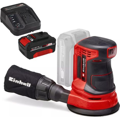 Einhell 18v Cordless Rotating Orbital Sander Power X-Change + 4AH Charging Kit