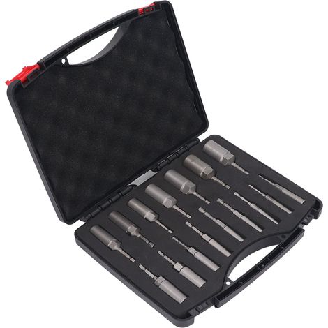 Jeu de 16 douilles adaptatrices à six pans, tige hexagonale, pour clé à choc et perceuse électrique (1/5)