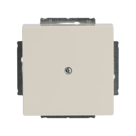 Busch-Jaeger Plaque centrale Couvercle aveugle 1x avec anneau de support ivoire - Plateforme 63 (1742-82), 2CKA001710A3143