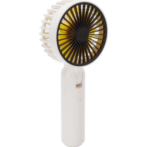 Ventilateur Portable Rotatif 180° - Mini Ventilateur Électrique Réglable pour Été - Blanc