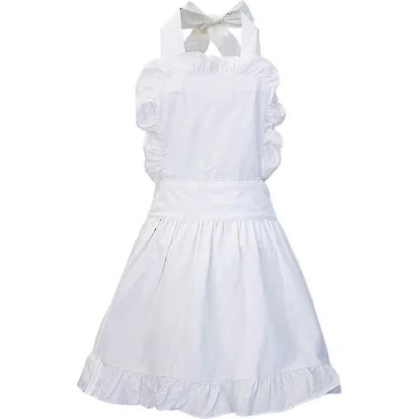 Vintage-Retro-Rüschenschürze, geeignet für Damen, verstellbare Küchenschürze zum Kochen und Backen