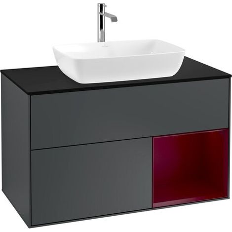 Villeroy & Boch F782HBHG Armoire sous lavabo Finion F78 (1/2)
