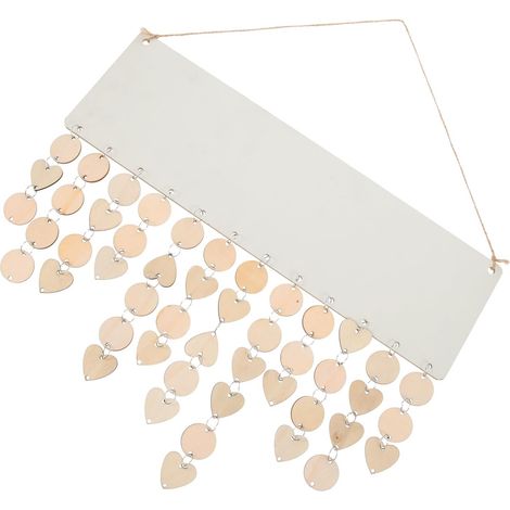 Calendrier D'anniversaire en Bois Beige Rappel Facile à Assembler pour Décoration Murale de Maison et Célébration D'anniversaires (1/5)