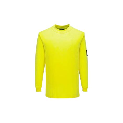 Camiseta de manga larga de punto FR de Modaflame PORTWEST FR806 S Amarillo