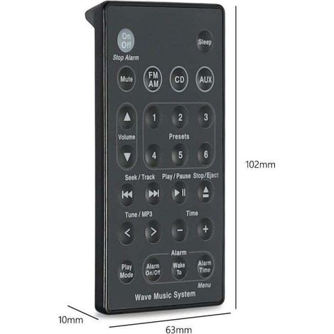 Ersatzfernbedienung für Bose Wave Radio Music System III AWRCC1 AWRCC2 AWRCC3 (1/5)