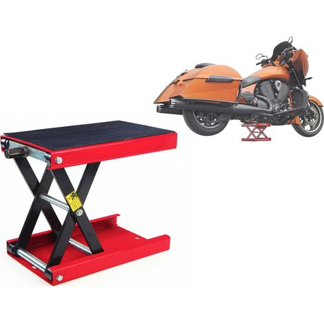 Plataforma elevadora para motocicletas, cross, scooters, choppers y demás, (500KG) (1/4)