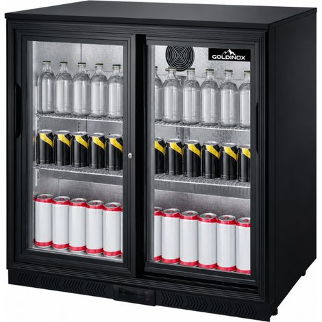 Arrière de bar 2 portes coulissantes vitrées PREMIUM - GOLDINOX (1/2)