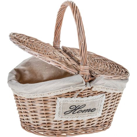 Paniere Home Ovale in Vimini Larghezza 40 cm (1/4)