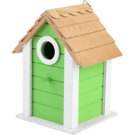 Décoration extérieure pour jardin ou balcon : nichoirs et cages en bois pour perroquets, accessoires inclus. (1/5)