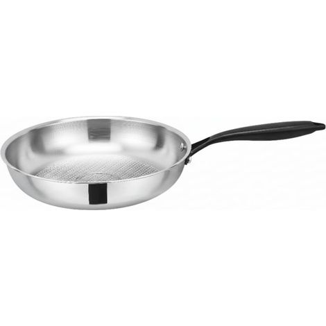 Poêle 24 cm acier inoxydable Triply Arthur Martin AM3516