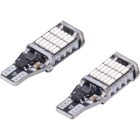 Lot de 2 ampoules LED pour feux de recul et de stationnement de voiture, composant automobile pour modèles T15 et W16W, lumière bleue (1/5)