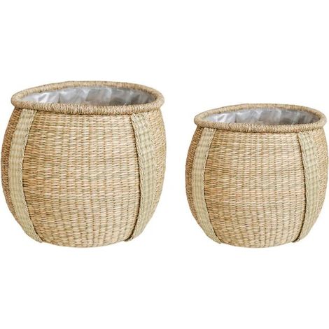 Pando Seagrass Basket (Set of 2) - Seagrass - Natural