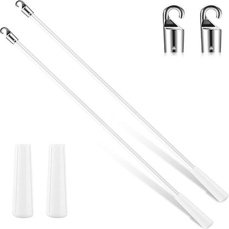 43cm fiberglass swivel rod for Venetian blinds, curtain rods, alloy hooks, swivel rods (1/5)