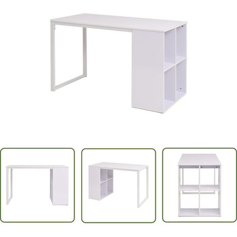 Furniture Limited - Table d'écriture 120x60x75 cm Blanc (1/5)