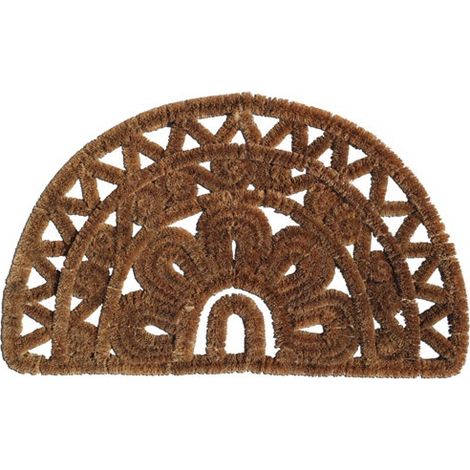 IDMAT - Tapis grattant 75x45cm demi lune coco