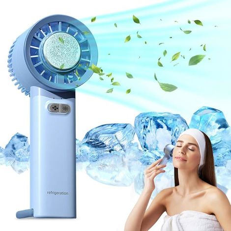 Mini ventilateur portable avec batterie et 3 vitesses, joli ventilateur électrique personnel pour filles/femmes/enfants