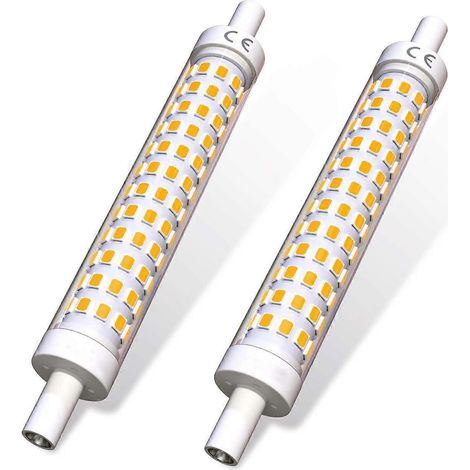 Ampoule LED R7s 118 mm 15 W 4000 K Blanc naturel, équivalent halogène 150 W, faisceau à 360°, non dimmable, lot de 2 (1/5)