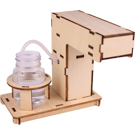 Distributeur de savon à capteur – Distributeur de savon en mousse pour les mains Fait à la main en bois pour projets scolaires, salon, cuisine, douche, enfant (1/5)