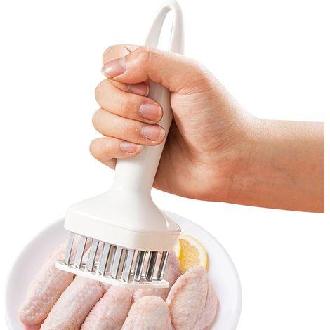 Attendrisseur de viande Marteau en acier inoxydable portable avec aiguilles Attendrisseur de viande Marteau pour steak, volaille, poisson, dinde, veau, porc (1/5)