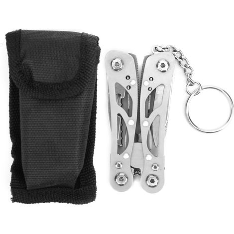 Klappbares Taschen-Multitool – multifunktional – Schraubendreher – mit Stofftasche – Camping-/Reiseset