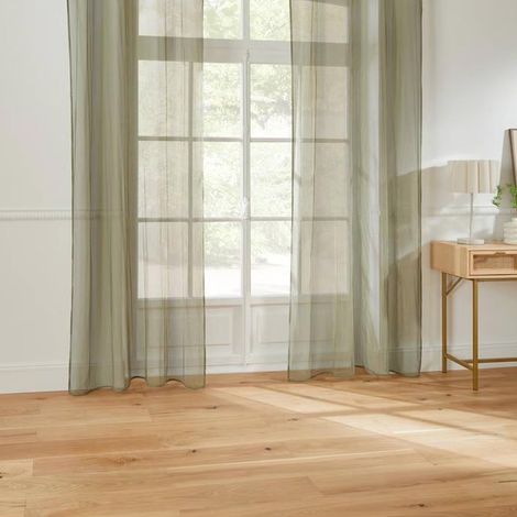 Rideau Voilage "Zina" 140x240cm Kaki