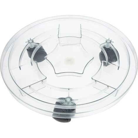 Support De Pot De Fleurs Mobile Plastique avec Roues Plateau pour Jardinières Et Vases Larges Résistant Et pour Intérieur Et Extérieur