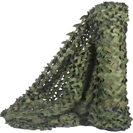 vert,Filet de Camouflage Militaire Grande Taille Parfaits pour Chasse, Ombrage,Camouflage Décoration,Parasol,Terrasse Protection Solaire (1/5)