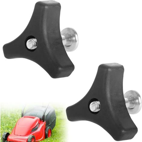 Boulon de Rechange pour Tondeuse à Gazon, Poignée Universelle de Tondeuse à Gazon, Poignée de Tondeuse à Gazon, 2 Pièces Tondeuse à Gazon Triangle Poignée, Outil pour Tondeuse à Gazon Machine (1/4)