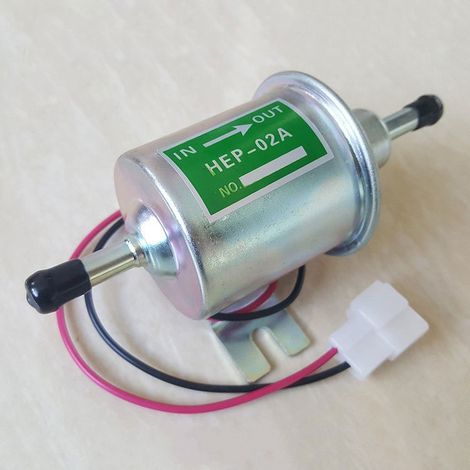 Kit di pompa per carburante diesel elettrica 12V – Pompa DC per veicoli automobilistici con filtro integrato e tubi – Compatibile con sistemi di carburante diesel (argento)-lsw
