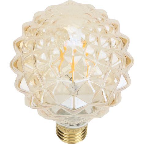 G95 Retro-Glühbirne E27, einzigartige Form, Vintage-Glühlampe, 4 W, 220 V, 360 lm, warmweißes Licht (Gold) (1/5)