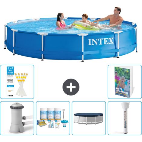 Frame Pool Rund - 366x76 cm - 7-teilig S237