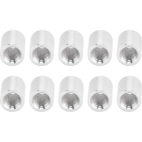 Runde Abstandshalter M4x0,7mm 32mm, 10 Stück aus Aluminiumlegierung, Gewindehalterung für die elektronische Montage, lange Sechskant-Abstandshalter, hochbelastbare Trennschrauben. (1/5)