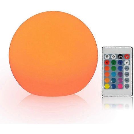 Boule lumineuse LED rechargeable, lampe décorative de chambre avec télécommande, idéale pour Noël et Halloween. (1/4)